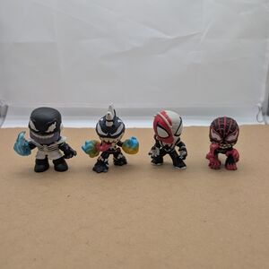 Funko Mystery Minis Marvel Venomized  Figures Lot Of 4. Pre-owned.